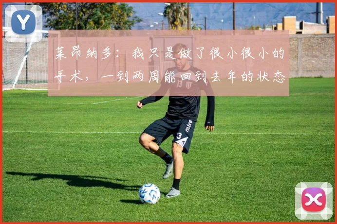 莱昂纳多：我只是做了很小很小的手术，一到两周能回到去年的状态